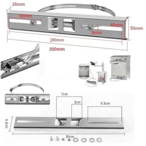 Universal Stainless Steel Pole Mount Bracket CCTV Waterproof Box Mounting Bracket And Vertical CCTV Bracket