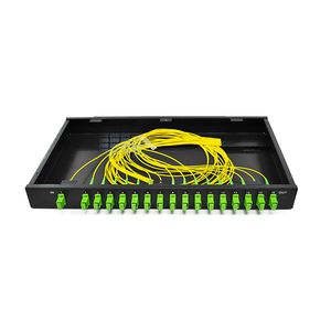 1X16 PLC Splitter Rack Mount Fiber Optic Patch Panel