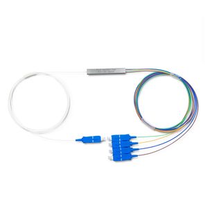 1X4 SC/UPC Single Mode Fiber Optic PLC Splitter Mini Module Type
