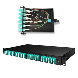1U 19-Inch MPO 96-Core Fiber Optical Patch Panel With MPO Module Box