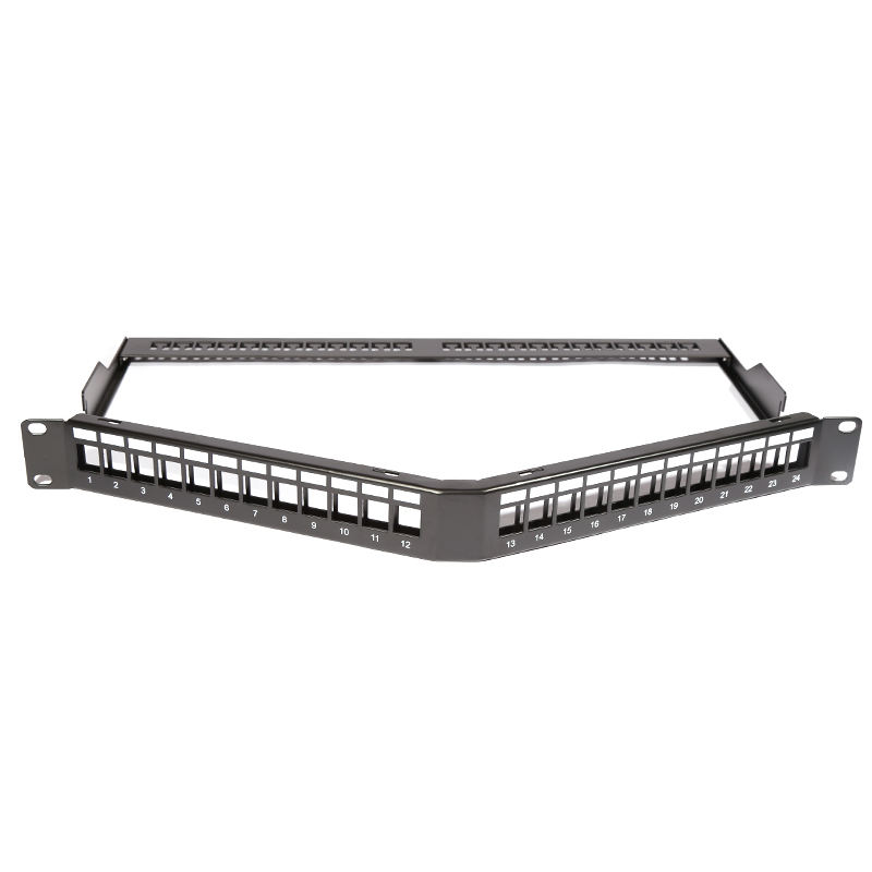 19 Inch 24 Port Shielded Blank Patch Panel