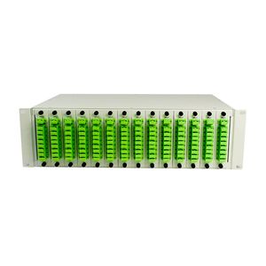 3U 1X8 LGX Box PLC Splitter Rack Mount Fiber Optic Patch Panel