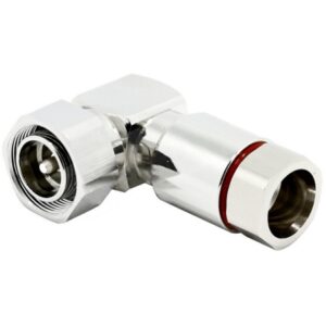 4.3-10 MINI DIN RA Right Angle for LDF4 1/2 Cable Connector