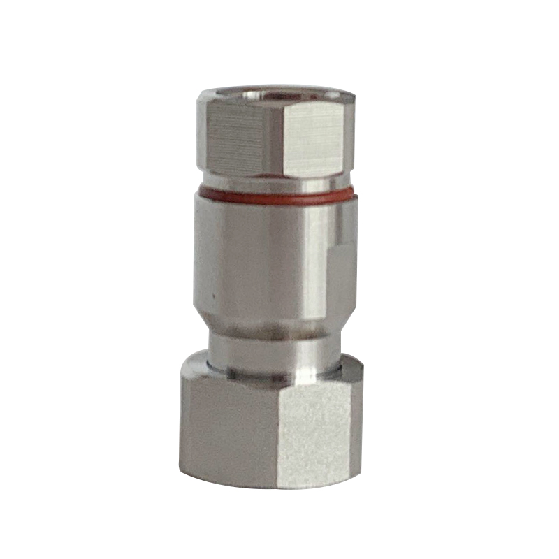 4.3/10 Mini DIN Male Plug Straight RF Connector Clamp for 1/2 Super Flexible Feeder Cable 1/2 SF Coaxial Cable Connectors