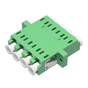 4F LC APC Quad Coupler Fiber Optic Adapter For FTTH Communication