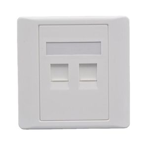 86 Type Single/Dual Port Cat5e/Cat6 Network Faceplate