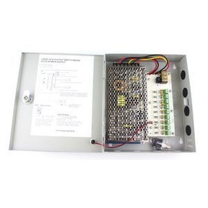 9 Channels Charger CCTV Camera 12V DC 10A 9CH Power Supply Box 120W Switching For CCTV Camera