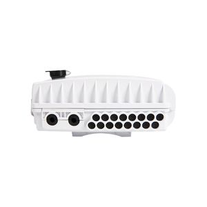 ABS Or PP Material 16 Core Fiber Optic Distribution Box With Rubber Input PLC Splitter