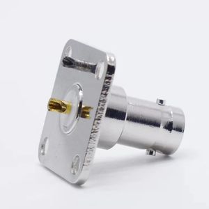 BNC Female 4 Hole Flange Pcb Mount RF Coaxial Cble Connector CCTV Audio Connector
