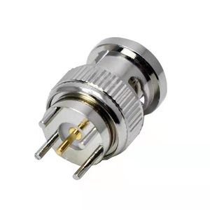 BNC Male 4 Pin Connector Pcb Mount CCTV Accessory Audio And Video Connector