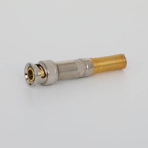 BNC Male Solder Type Audio And Video Connector With Spring