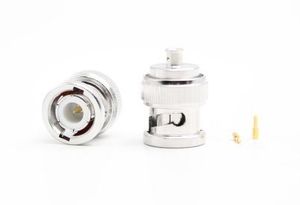 BNC Male Solder Type Connector For RG405 086 Coaxial Cable Connector