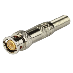 BNC Male Spring Loaded Connector for RG6 RG59 CCTV Connector