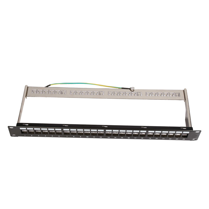 19 Inch 1U STP Blank Patch Panel with Keystone Jack