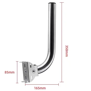 Stainless Steel L Type CCTV Camera Bracket 350MM Or Heavy-duty Wall Mount For Bullet Cameras Antenna Mounting Pole