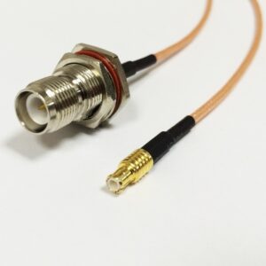 Crimp TNC Rf Coaxial Socket Connector for RG316 Cable with Dust Cap,bulkhead Mount Connector