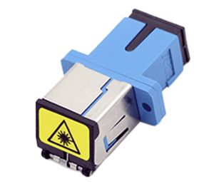 Dustproof SC Simplex Adapter With Metal Auto Shutter