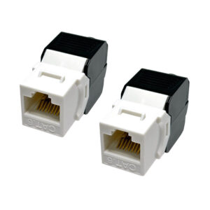 Cat6 UTP 180 Degree Toolless RJ45 Keystone Coupler