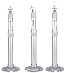 Extendable Aluminum Alloy Ceiling Mount Bracket Telescopic Pole for Projectors & Security Cameras with Height Adjustment