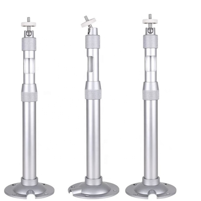 Extendable Aluminum Alloy Ceiling Mount Bracket Telescopic Pole for Projectors & Security Cameras with Height Adjustment