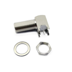F Type Female Connector Right Angle Straight PCB Mount