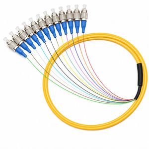 FC UPC 12 Cores Single Mode Fiber Pigtail