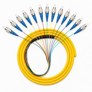 FC UPC Bundle Fan out Single Mode 9/125um Fiber Optic Pigtail