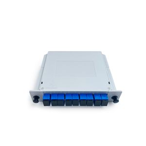 1X8 SC/APC FTTH Fiber Optic PLC Splitter Rack Mount Type