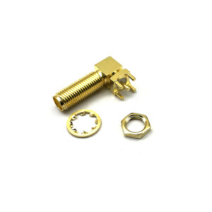 SMA Female Jack Right Angle 90 Degree PCB Panel Flange RF Connector Adapter Coaxial Connectors