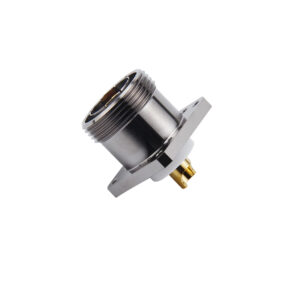 Supply 7/16 DIN Type Female Jack Panel Chassis Mount 4 Holes Flange for PCB Mount Soldering Welding Connector in Stock