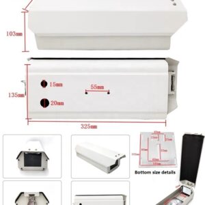 Supply Outdoor All-weather Waterproof Aluminum Alloy Cctv Housing Case for Security 12inch and Cctv Camera Housing