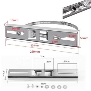 Supply Stainless Steel Universal Pole Mount Bracket and CCTV Camera Holder for Wall/Pole Installation