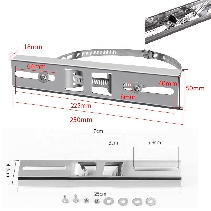 Supply Stainless Steel Universal Pole Mount Bracket and CCTV Camera Holder for Wall/Pole Installation