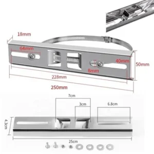 Supply Stainless Steel Universal Pole Mount Bracket And CCTV Camera Holder For Wall/pole Installation