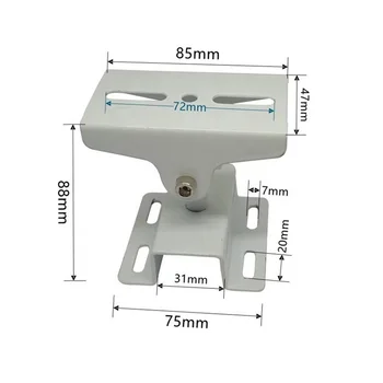 Supply Universal Outdoor Metal Hoop Clamp Mounted CCTV Bracket And Indoor Adjustable CCTV Bracket