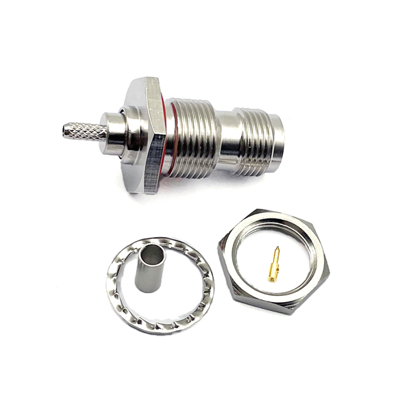 TNC Female Bulkhead RF Coax Coaxial Connector for RG174 RG316 RG178 Cable in Stock