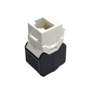 Cat6A/Cat6 UTP 180 Degree Toolless RJ45 Keystone Coupler