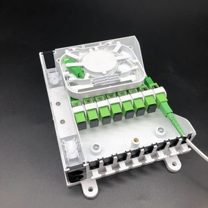 New 8-Core FTTH Outdoor Optical Fiber Terminal Box Mdu Plastic Cable Box With 1X 8 Optical Splitter For WiFi Networks