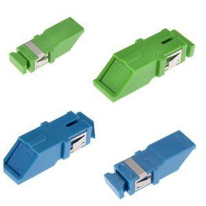 Flangeless Shuttered Single Mode Simplex Fiber Optic Adapter SC/APC Or UPC