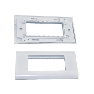 France Type Cat5e/Cat6 Single/Dual Port RJ45 Faceplate