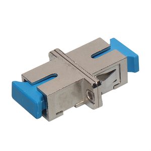 Fiber Optic Metal SC UPC Simplex Fiber Optic Adapter With Flange