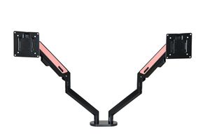 Gas Spring Double Screen Monitor Arm Bracket With Fashion Color Plate