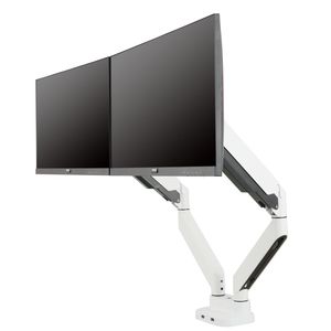 Heavy Duty Dual Monitor Desk Mount Lifting Monitor Arm With USB Charging WS-Y20U-W