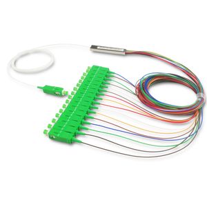 1X16 SC/APC Single Mode Fiber Optic PLC Splitter