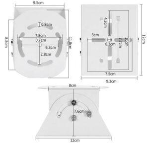 Camera Pole Mounted Duckbill Bracket Head Brackets and Outdoor Iron Duckbill Cctv Stand Outdoor Cover Bracket