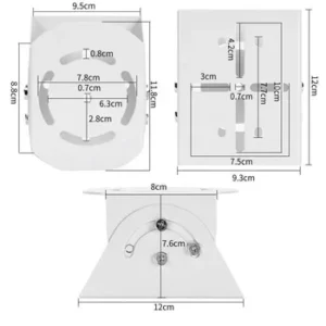 Camera Pole Mounted Duckbill Bracket Head Brackets And Outdoor Iron Duckbill CCTV Stand Outdoor Cover Bracket