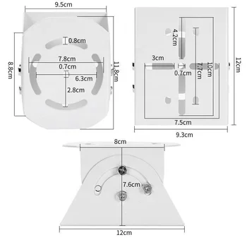 Camera Pole Mounted Duckbill Bracket Head Brackets And Outdoor Iron Duckbill CCTV Stand Outdoor Cover Bracket
