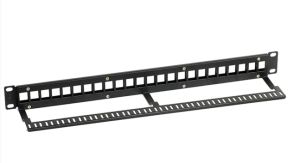 Cat6A Shielded 8-Port Dual IDC Ethernet Patch Panel