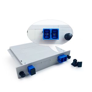 1X2 SC/UPC Fiber Optic PLC Splitter Cassette Type