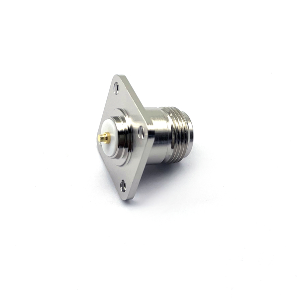 N Type Female Jack 4 Hole Flange Panel Mount Solder RF Connector for Base Station